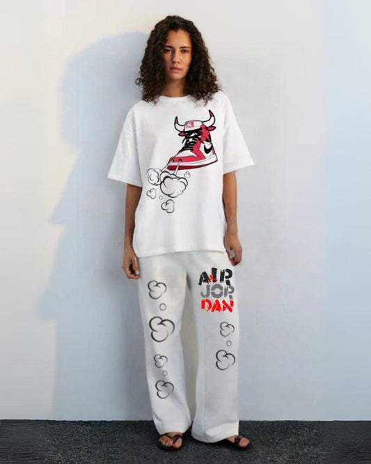 WOMEN'S SNEAKER BULL CORDS (WHITE & WHITE)