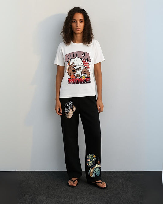 WOMEN'S SUKA CORDS (WHITE AND BLACK)