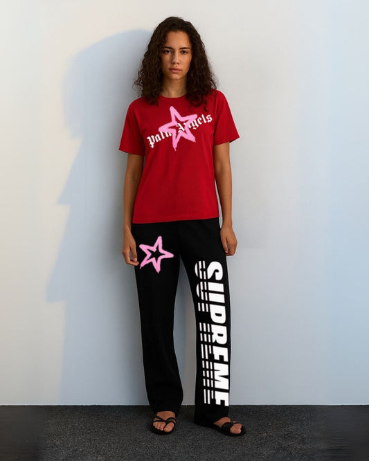 WOMEN'S SUPREME ANGLES CORDS (RED AND BLACK)