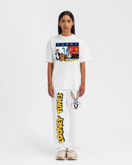 WOMEN'S TOMMY GANG CORDS (WHITE AND WHITE)