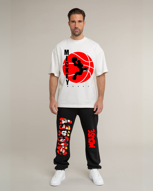 Men's bloody mickey cordset (white and black)