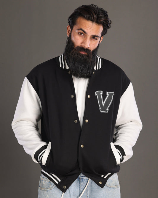 Play Your Fashion Cards Right: Queen & Ace Card Unisex Varsity Jacket