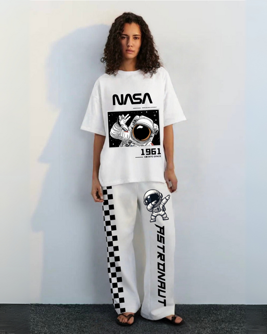 Women's galaxy gear  cordset (white and white)