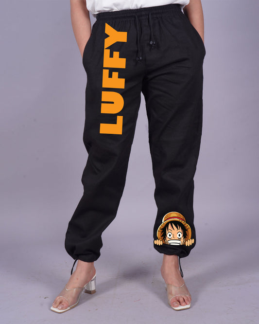 Black Adjustable Cargo Pants for Women - Luffy Vibes