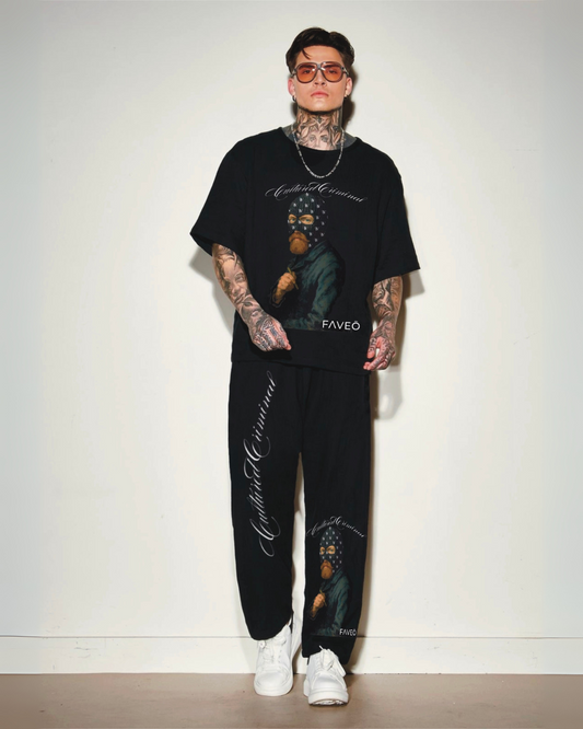 Men's culture criminal  cordset (Black and Black )