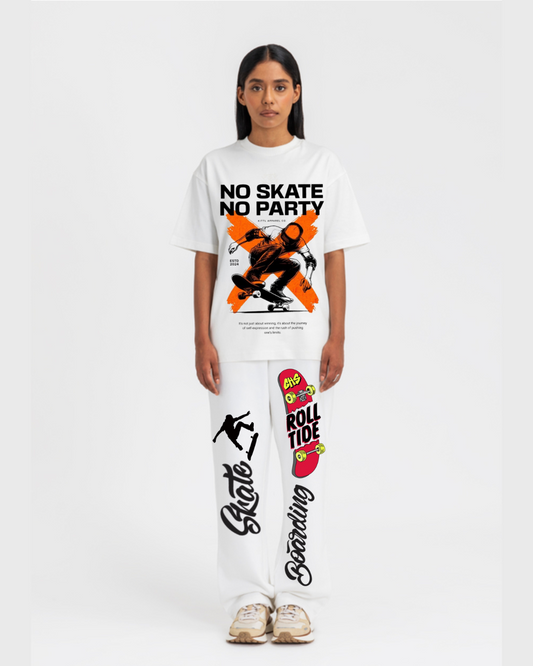 Women's  no party cordset (white and white)