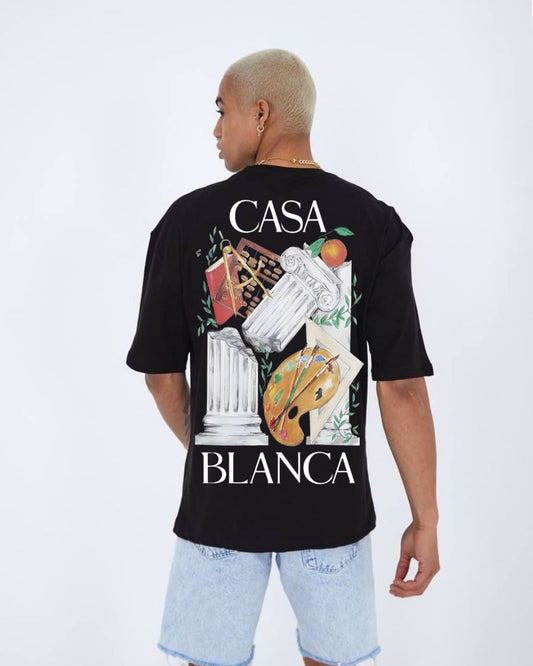 Classic Art Mix Unisex Exclusive Oversized Tee - Black