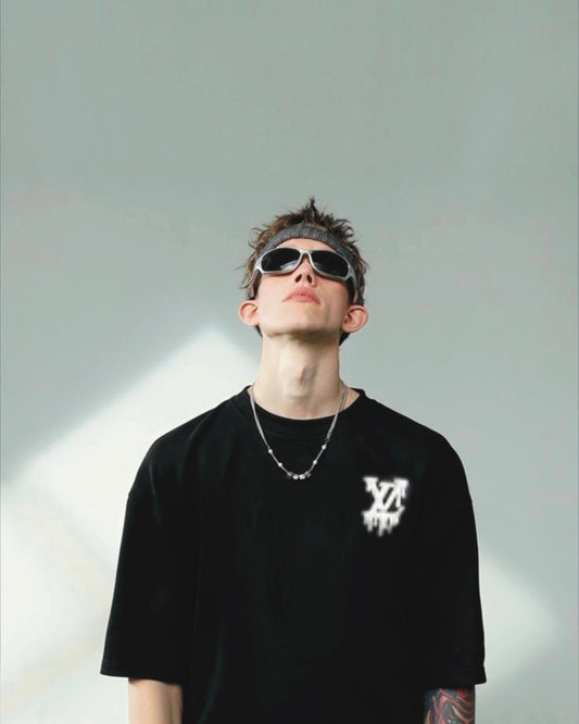 Ghost Vuitton Unisex Exclusive Oversized Tee - Black(*)