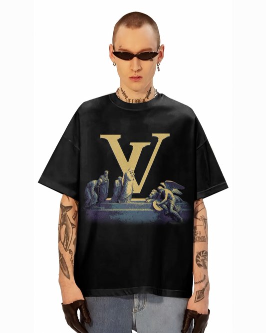 Victorum Unisex Exclusive Oversized Tee - black